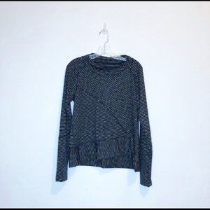 Prana Black and Multi-Colored Stripe Athle…